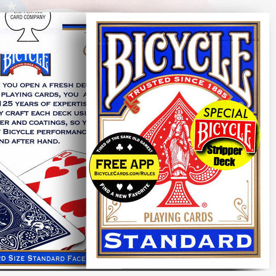 Bicycle Stripper Deck Playing Cards (Blue)