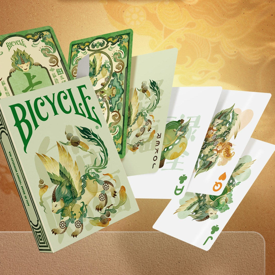 Bicycle Auspicious Beast Playing Cards: Baize's Blessing