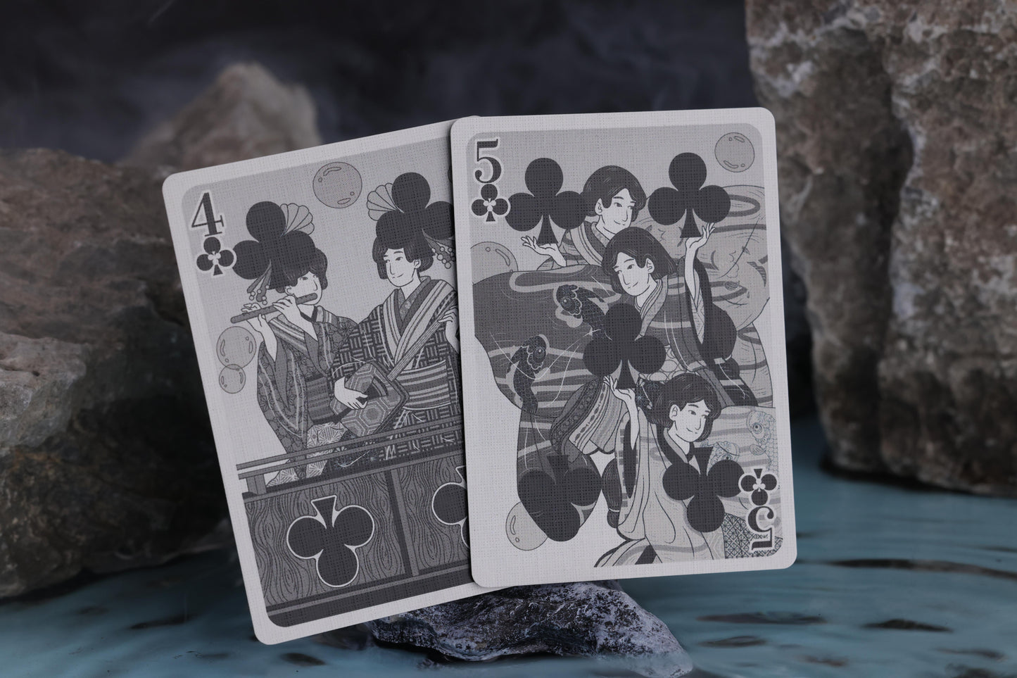 Urashima Tarou Playing Cards | BLACK ORIGAMI Edition