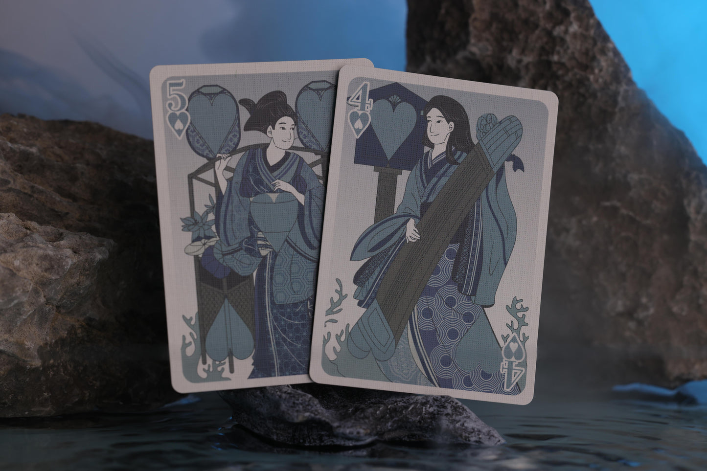 Urashima Tarou Playing Cards | BLUE ORIGAMI Edition