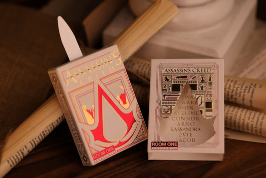 Assassin's Creed Legacy Playing Cards | WHITE HIDDEN BLADE Edition
