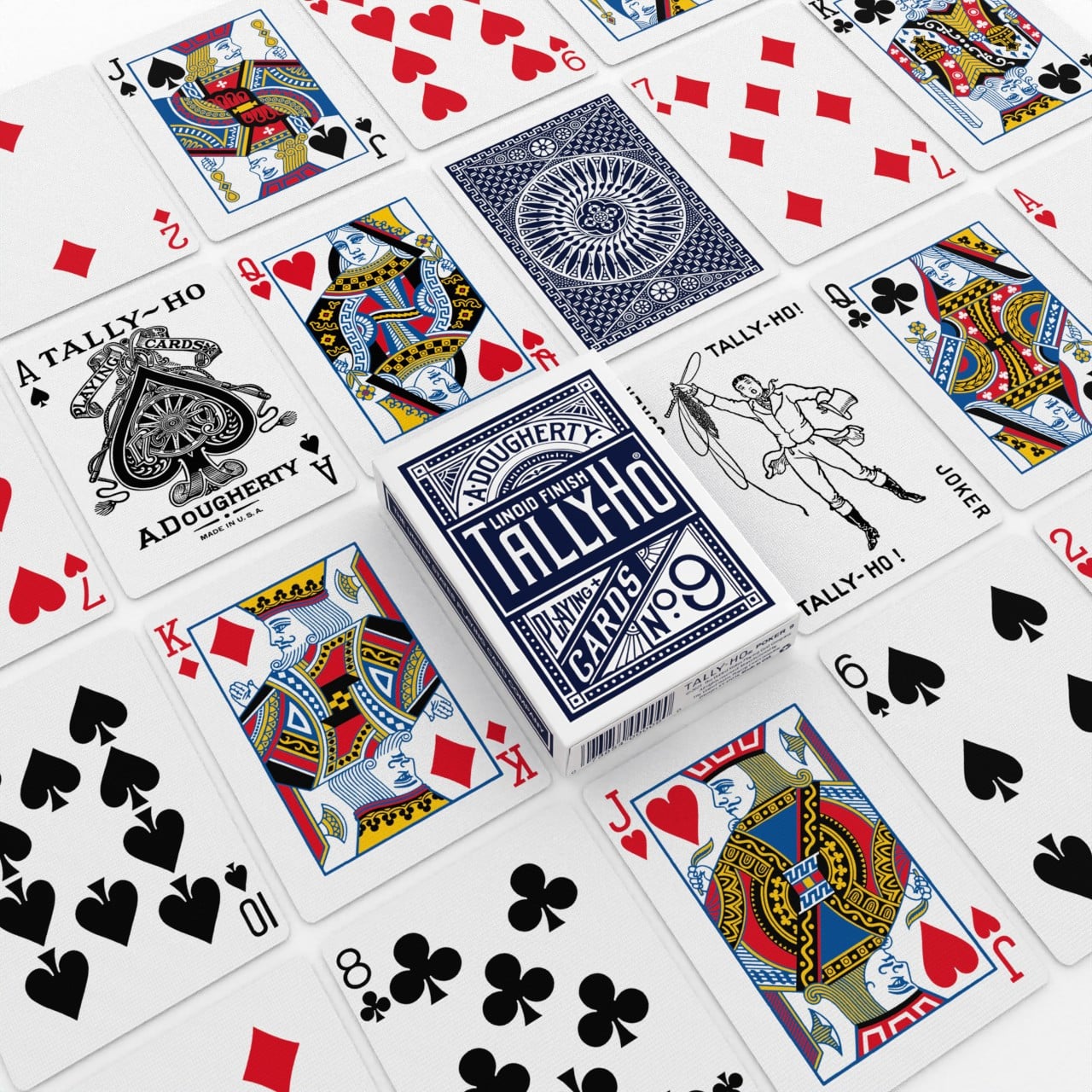 Bicycle Tally-Ho Circle Back Playing Cards Blue
