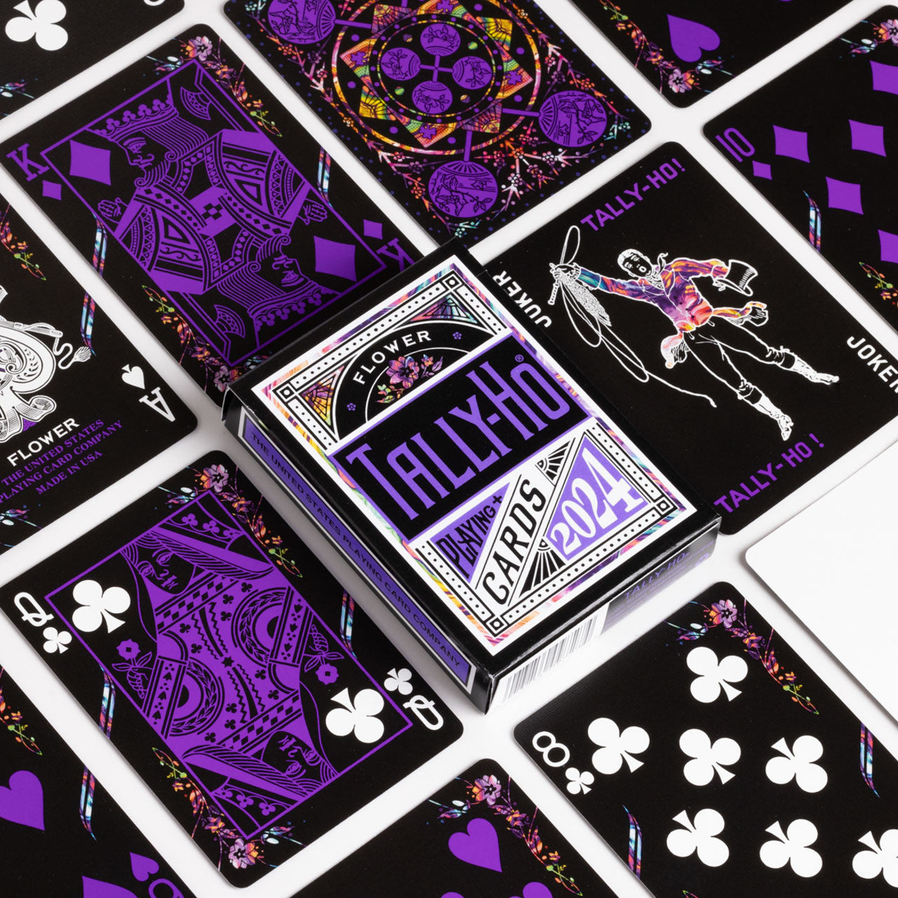 Bicycle Tally-Ho Flower Playing Cards