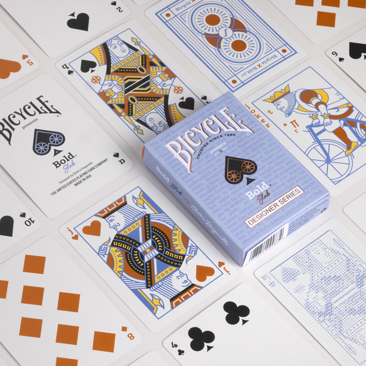 Bicycle Designer Series Bold Slab Playing Cards by Elettra Deganello