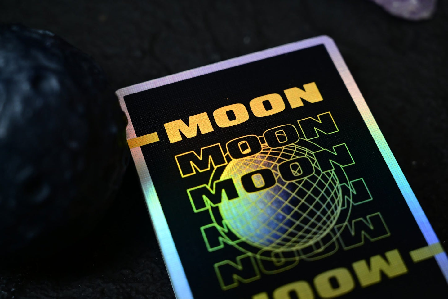 Moon Playing Cards - Holo Black Edition