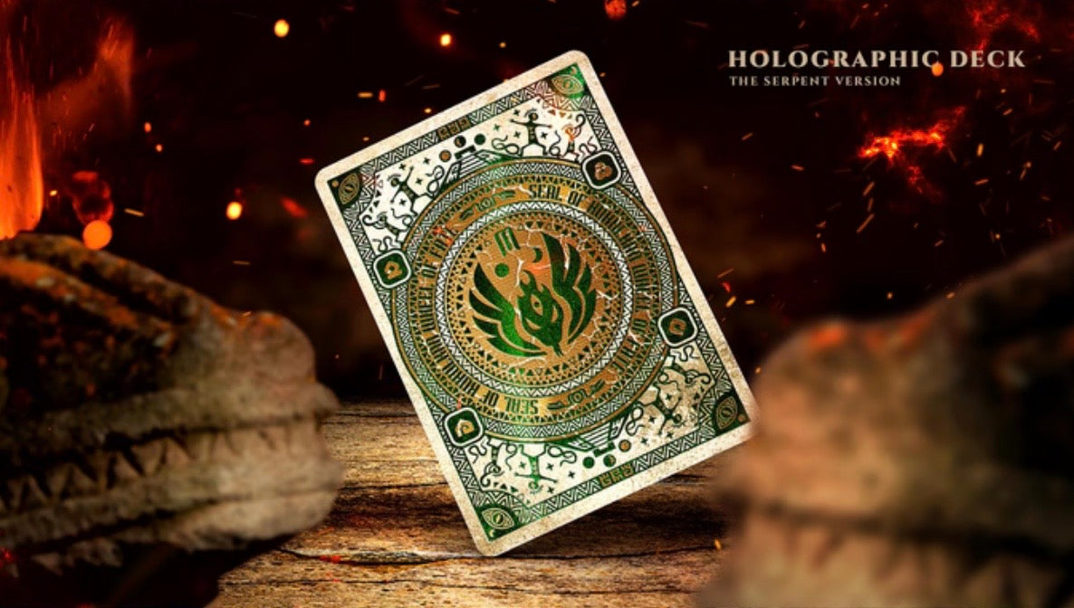 Mysterious Mayan Tales Playing Cards (Kukulkan Feathered Serpent)