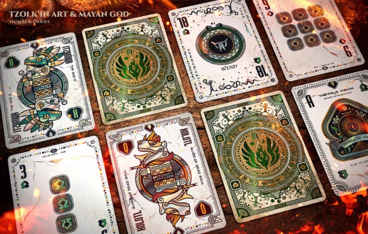 Mysterious Mayan Tales Playing Cards (Kukulkan Feathered Serpent)
