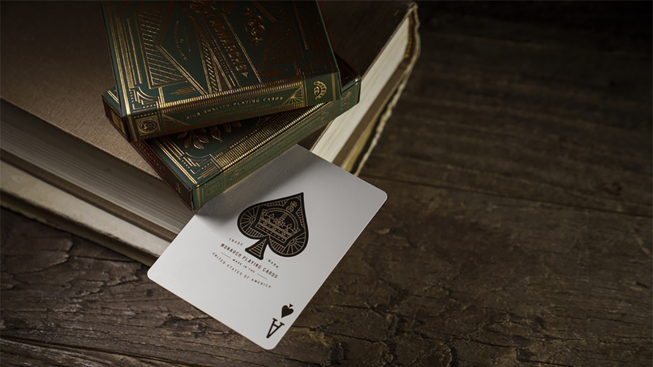 Monarch Playing Cards (Green)