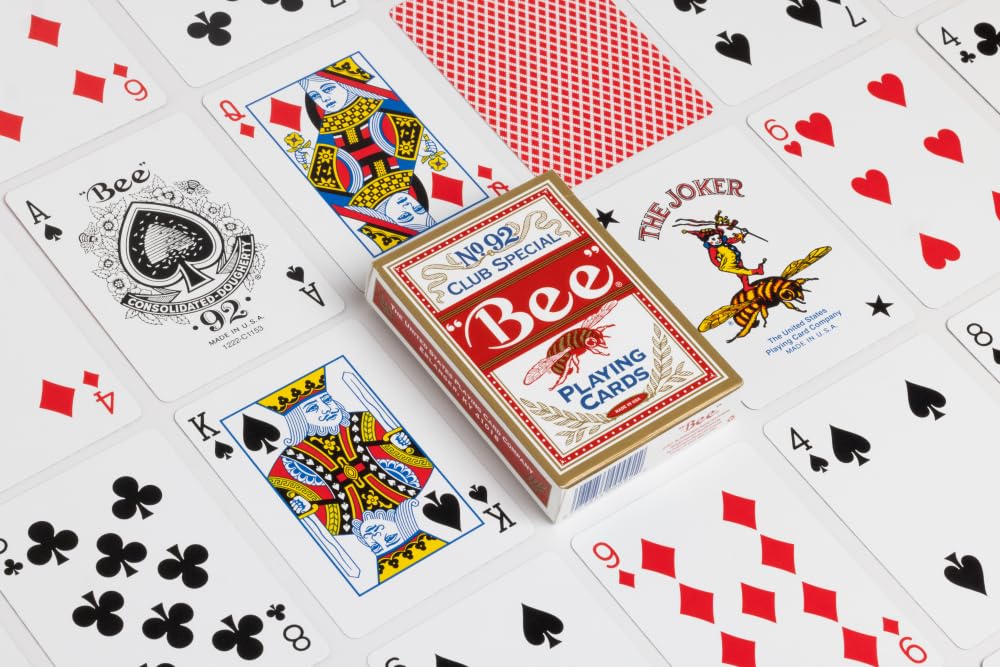 Bicycle Bee Standard Playing Cards Red