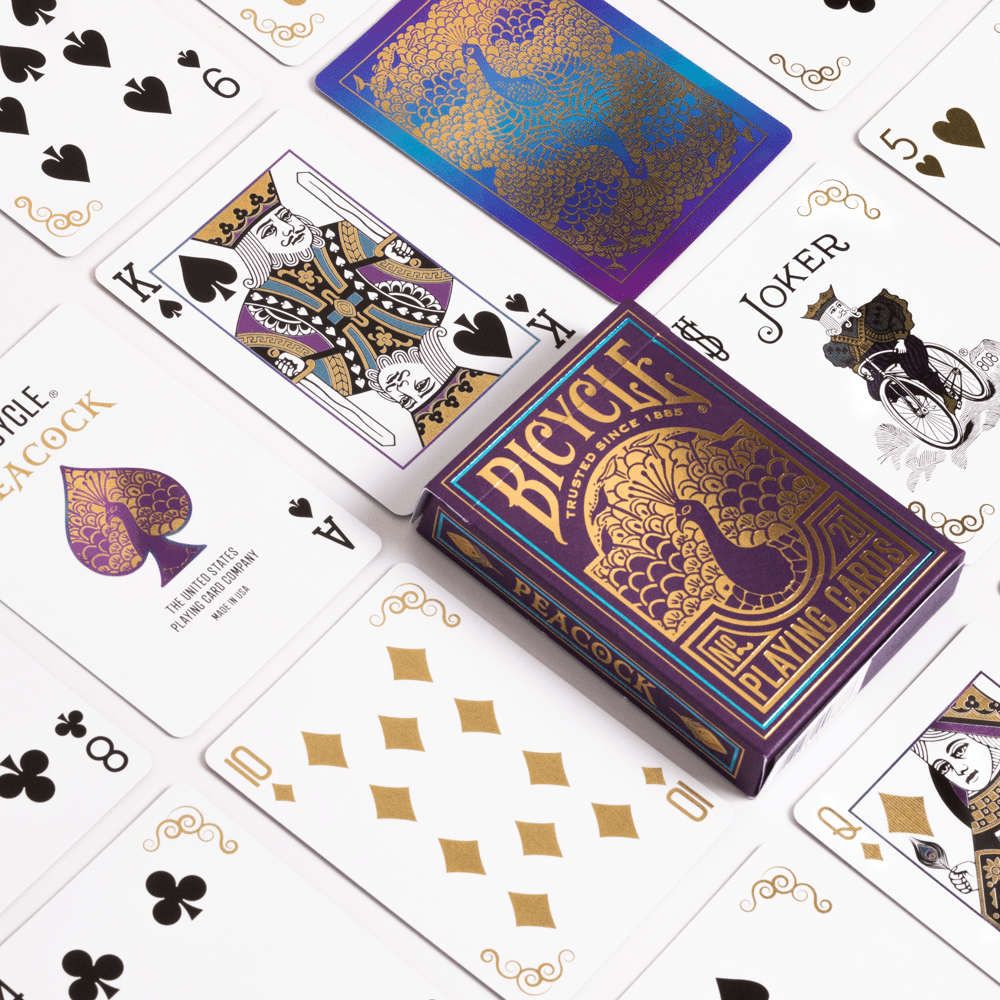 Bicycle Purple Peacock Playing Cards