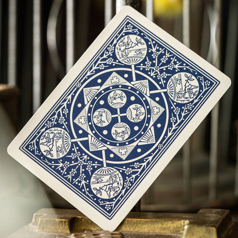 Bicycle Tally-Ho Fan Back Playing Cards Blue