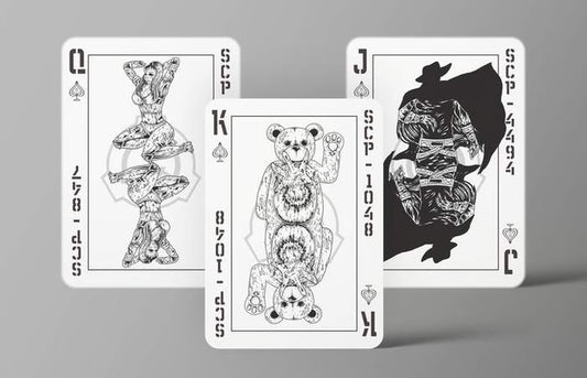 The SCP Foundation Playing Cards - The Data Expunged Deck (White)