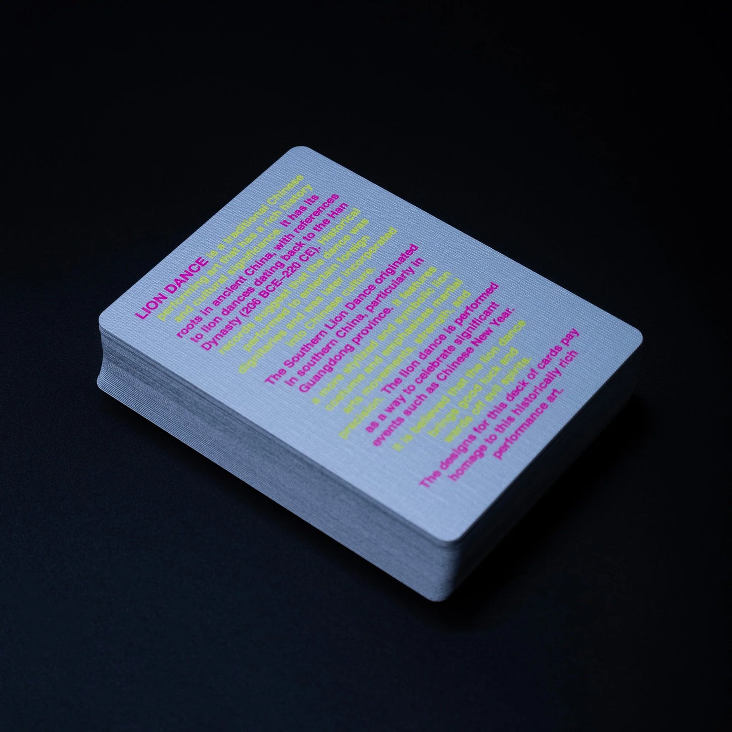 LION HEAD PLAYING CARDS by YANGAANYAUHEI