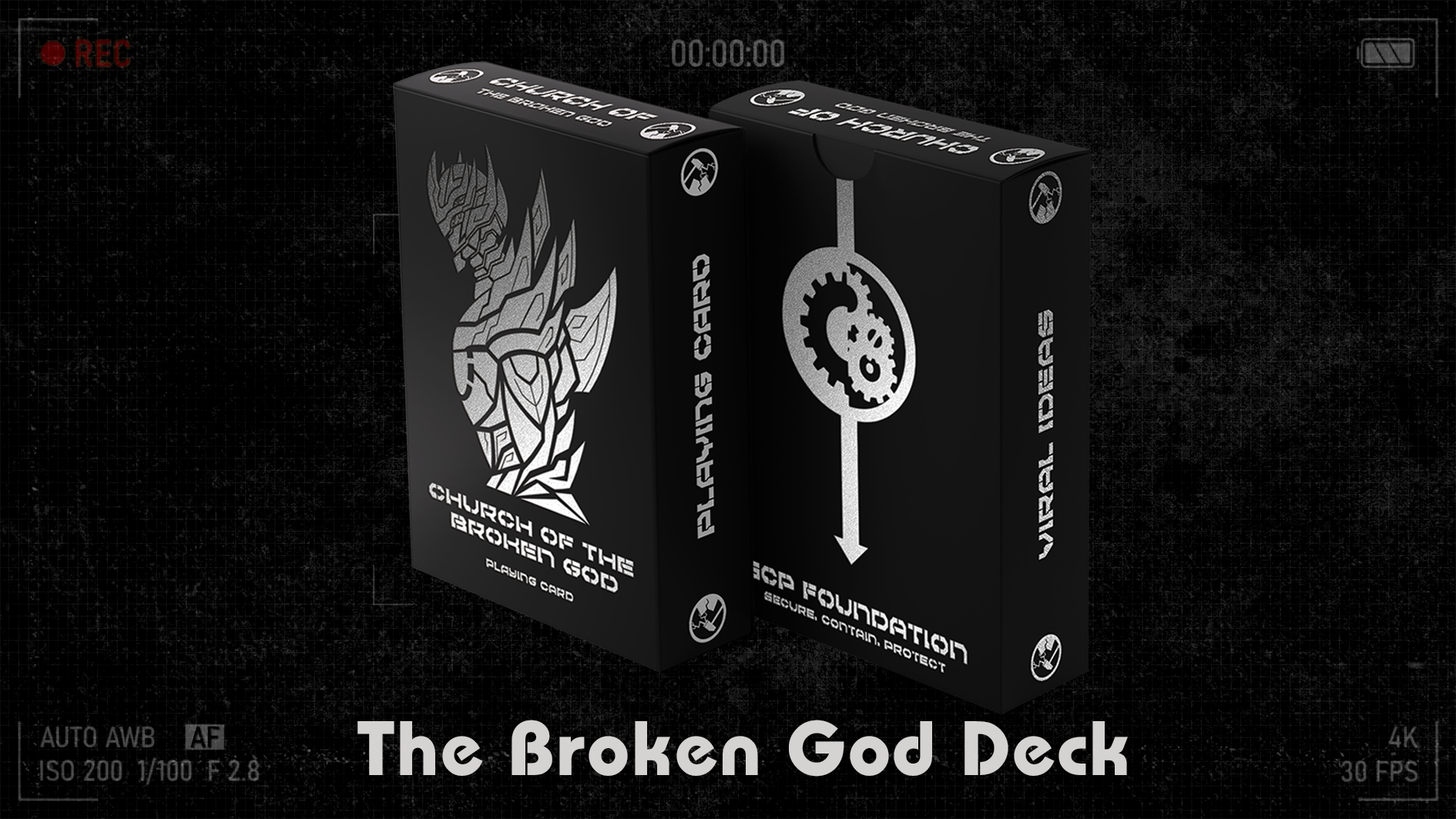 The SCP Foundation Playing Cards 2nd Edition - Broken God Deck (Black Little Wood The SCP Foundation Playing Cards 2nd Edition - Broken God Deck (Black Little Wood