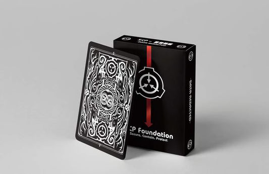 The SCP Foundation Playing Cards - The Data Redacted Deck (Black)