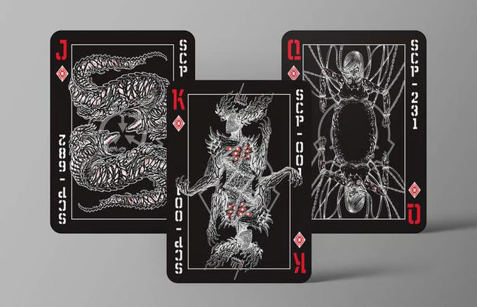 The SCP Foundation Playing Cards - The Data Redacted Deck (Black)