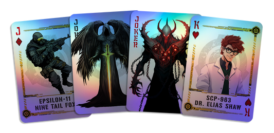 The SCP Foundation Playing Cards 2nd Edition- Foundation Deck (Black Edition)