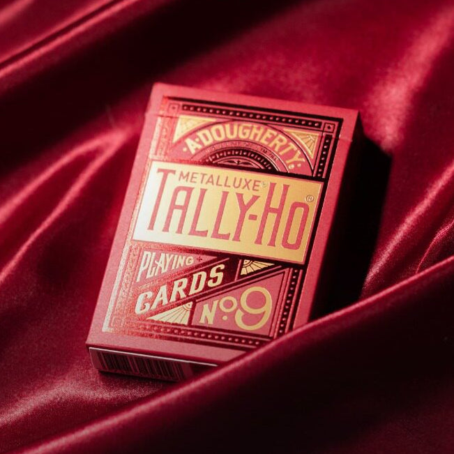 Bicycle Tally-Ho MetalLuxe Red Playing Cards