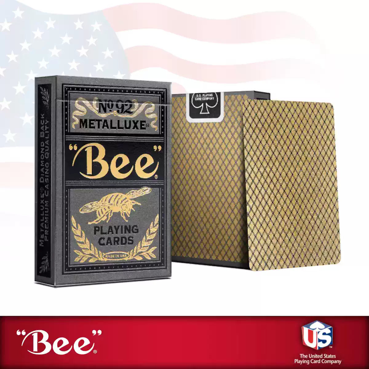 Bicycle Bee No.92 Metalluxe Gold Playing Cards
