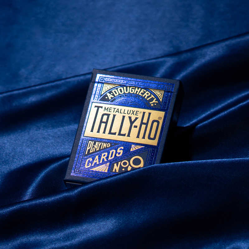 Bicycle Tally-Ho MetalLuxe Blue Playing Cards