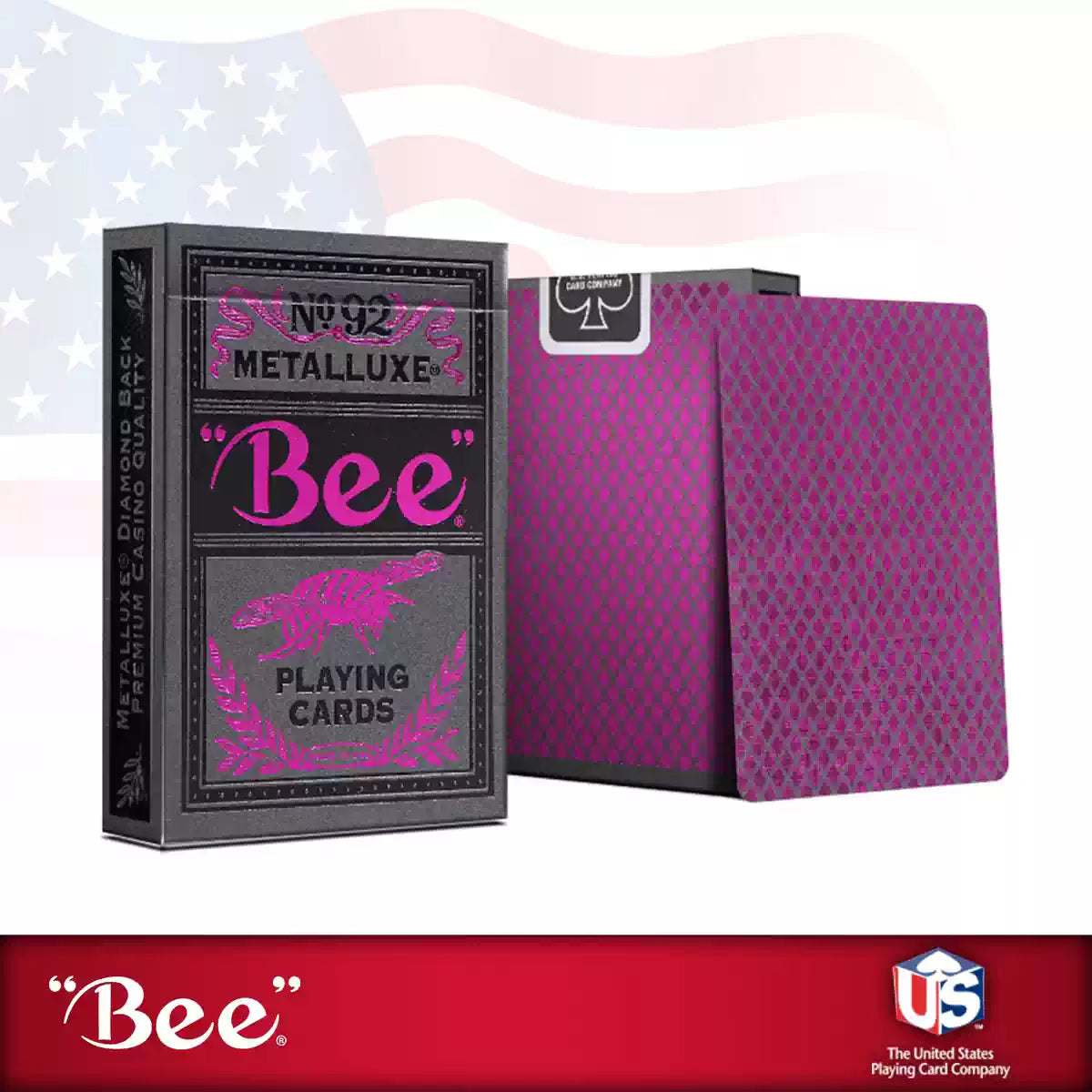 Bicycle Bee No.92 Metalluxe Purple Playing Cards