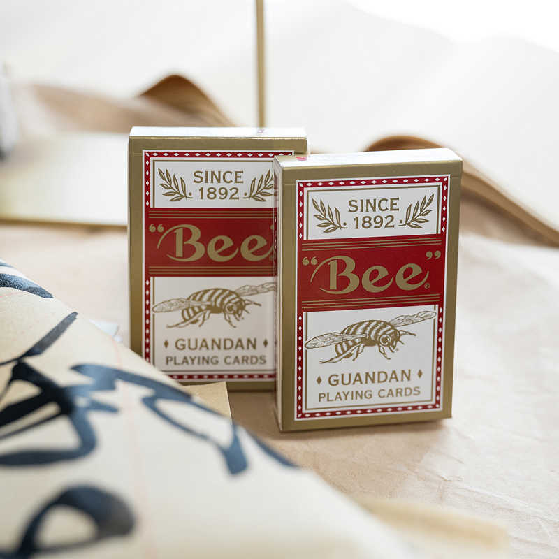 Bicycle Bee Guandan Size Playing Cards Red