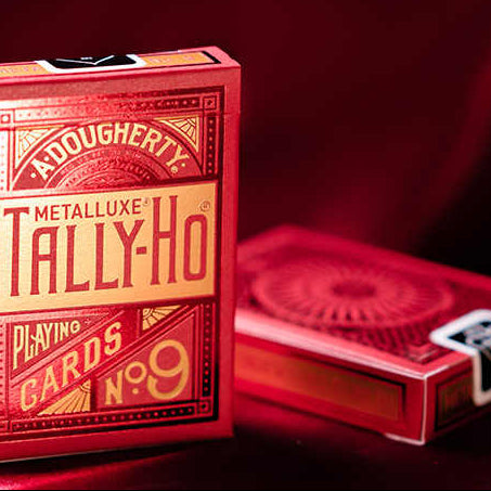 Bicycle Tally-Ho MetalLuxe Red Playing Cards