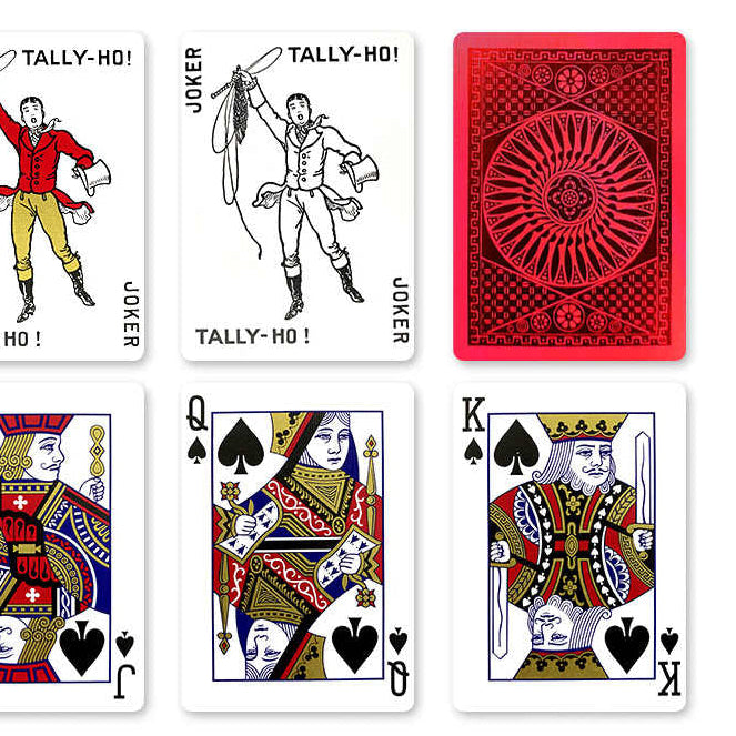 Bicycle Tally-Ho MetalLuxe Red Playing Cards