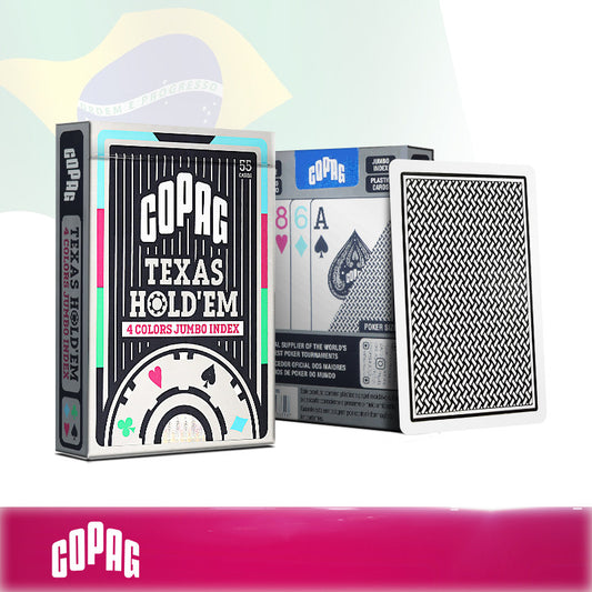 Bicycle Copag Texas Hold'em Plastic Playing Cards - Black