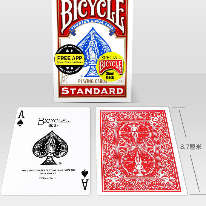 Bicycle Short Deck Playing Cards (Red)