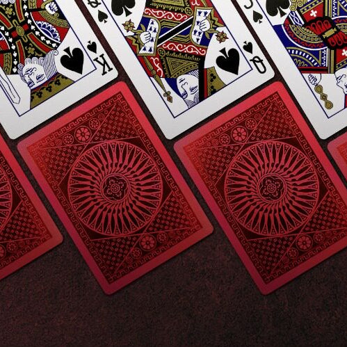 Bicycle Tally-Ho MetalLuxe Red Playing Cards