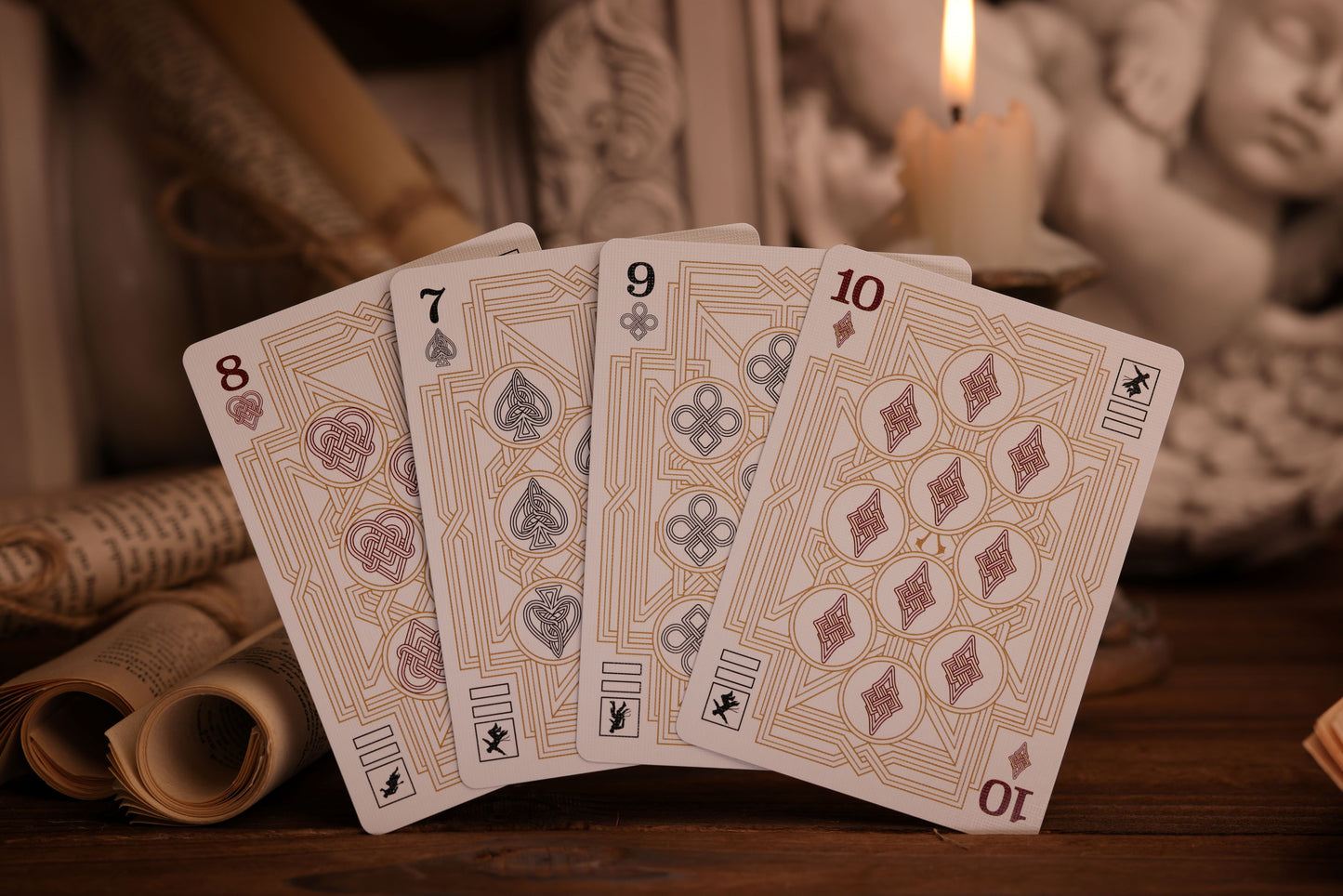 Assassin's Creed Legacy Playing Cards | WHITE HIDDEN BLADE Edition