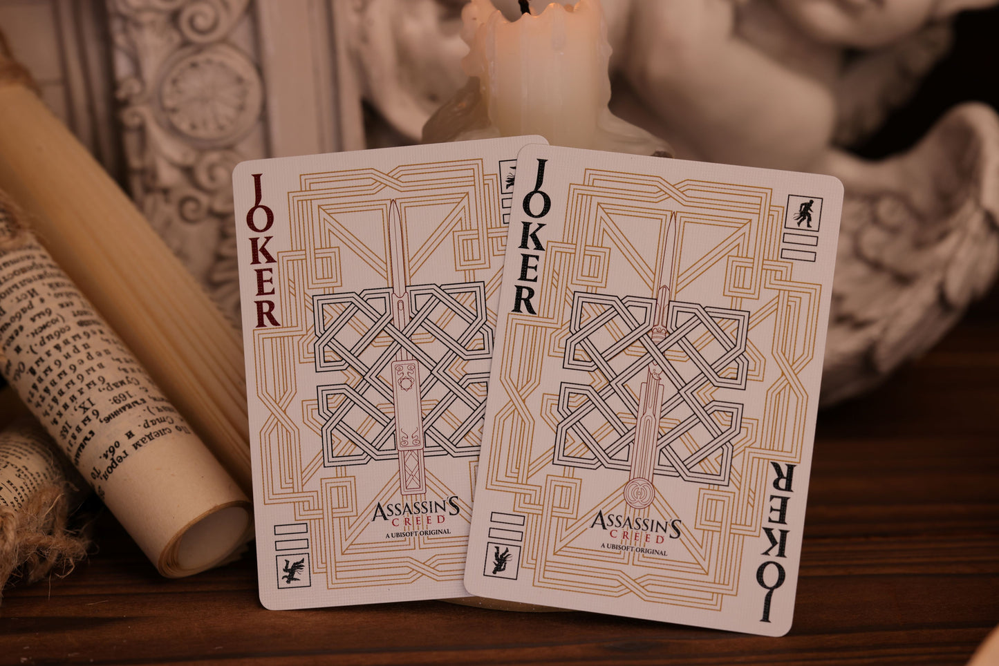 Assassin's Creed Legacy Playing Cards | WHITE HIDDEN BLADE Edition