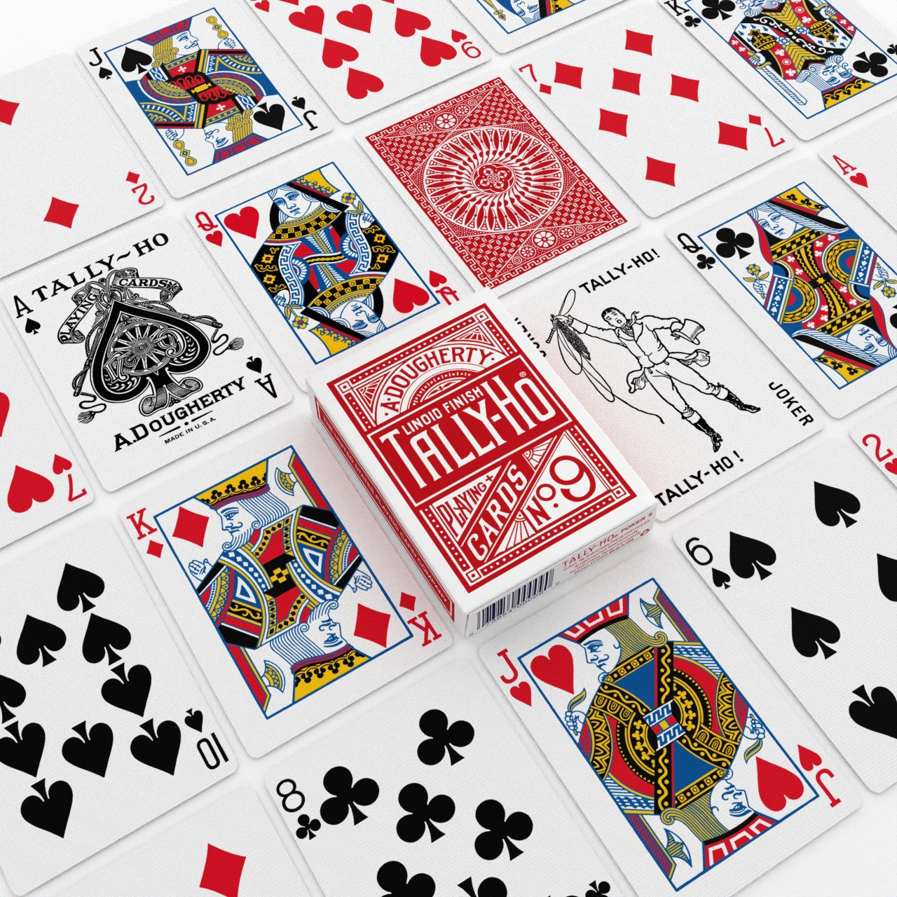 Bicycle Tally-Ho Circle Back Playing Cards Red