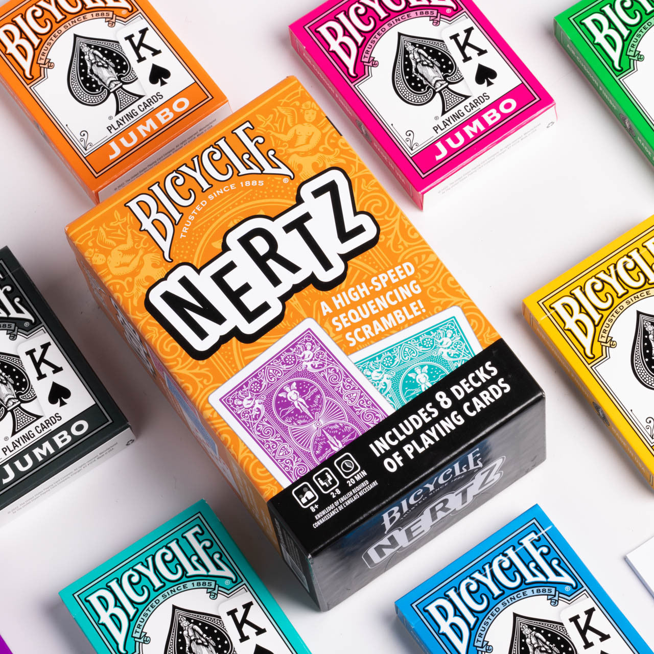 Bicycle Nertz 8 Pack - Jumbo Index
