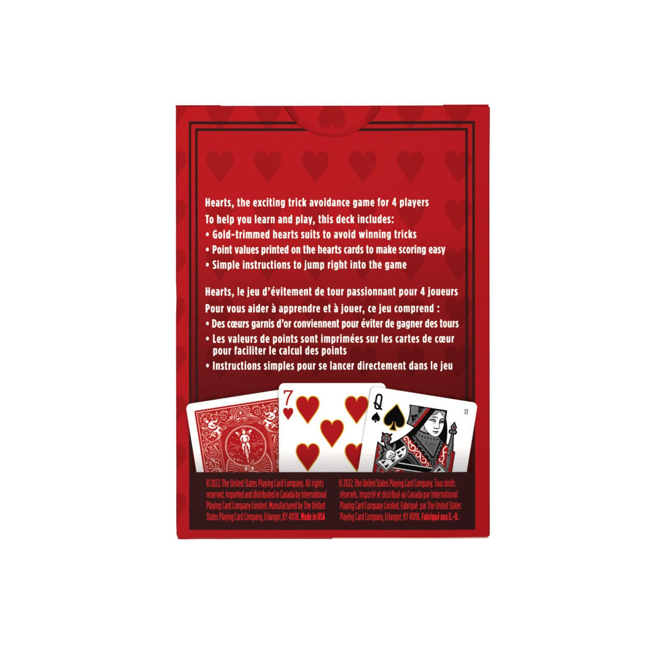 Bicycle Hearts Playing Cards