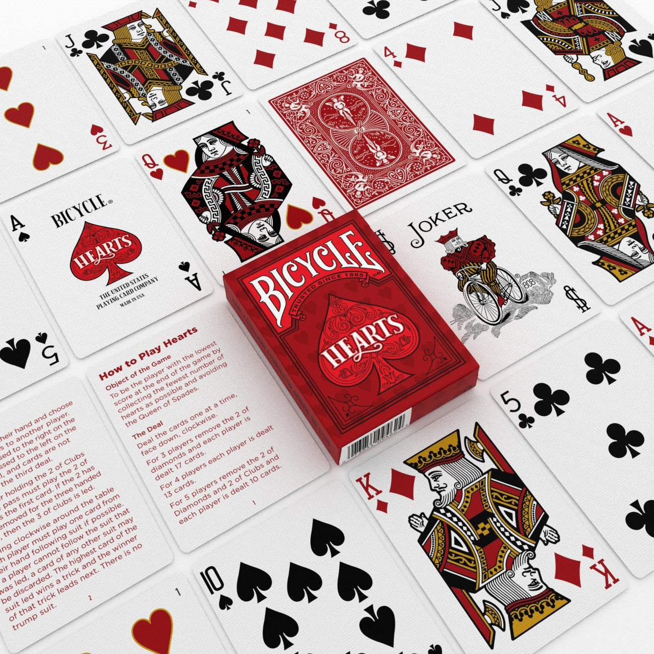 Bicycle Hearts Playing Cards