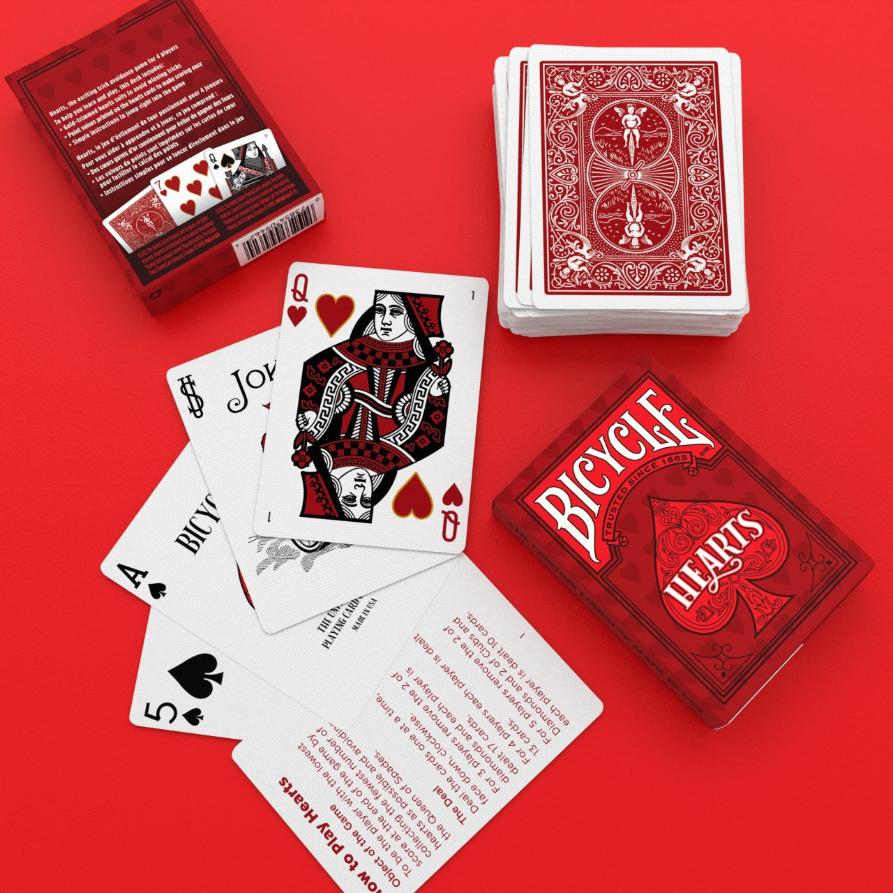 Bicycle Hearts Playing Cards