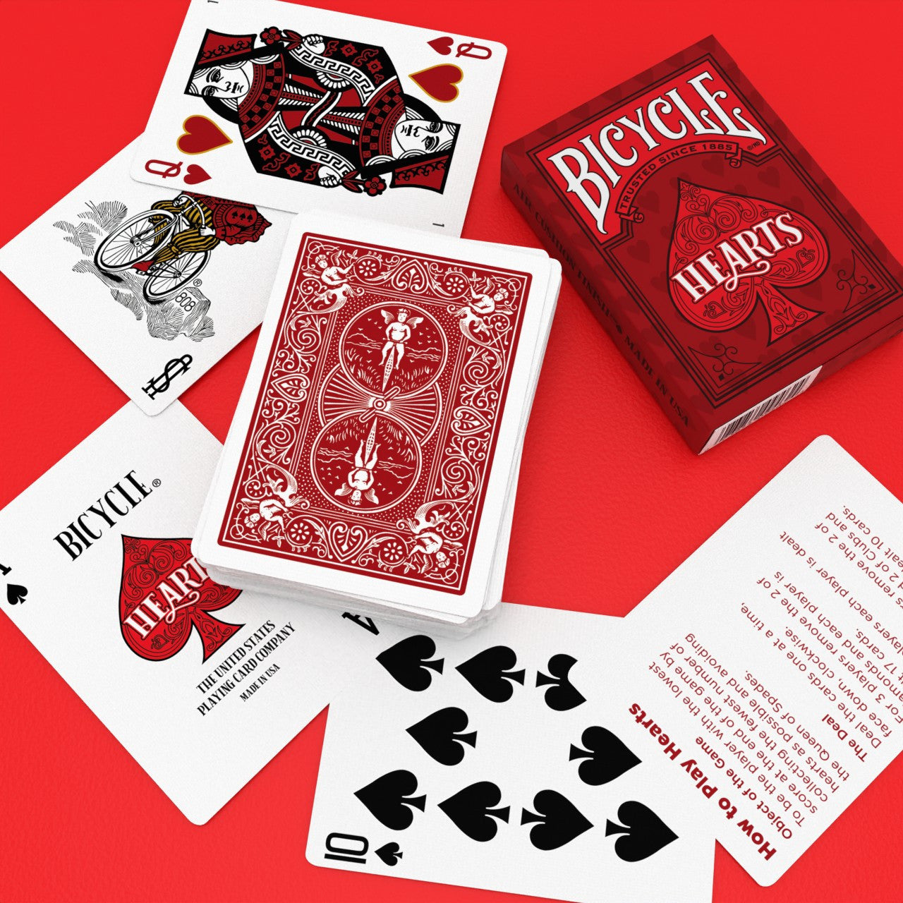 Bicycle Hearts Playing Cards