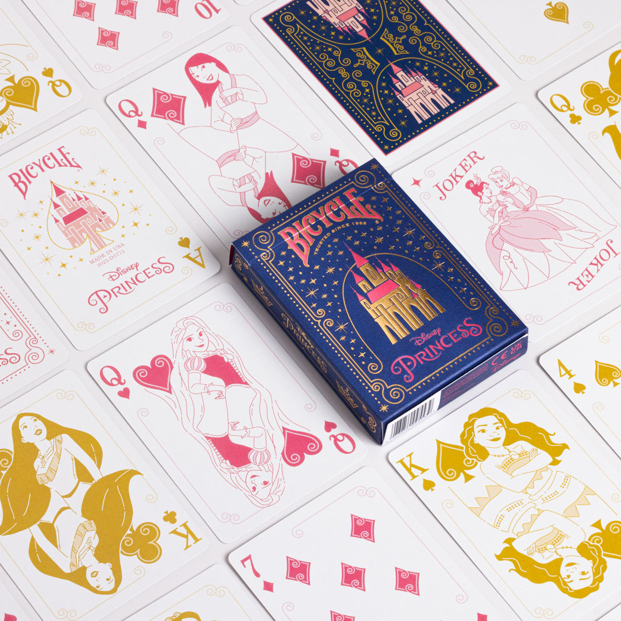 Bicycle Disney Princess Inspired Playing Cards Navy