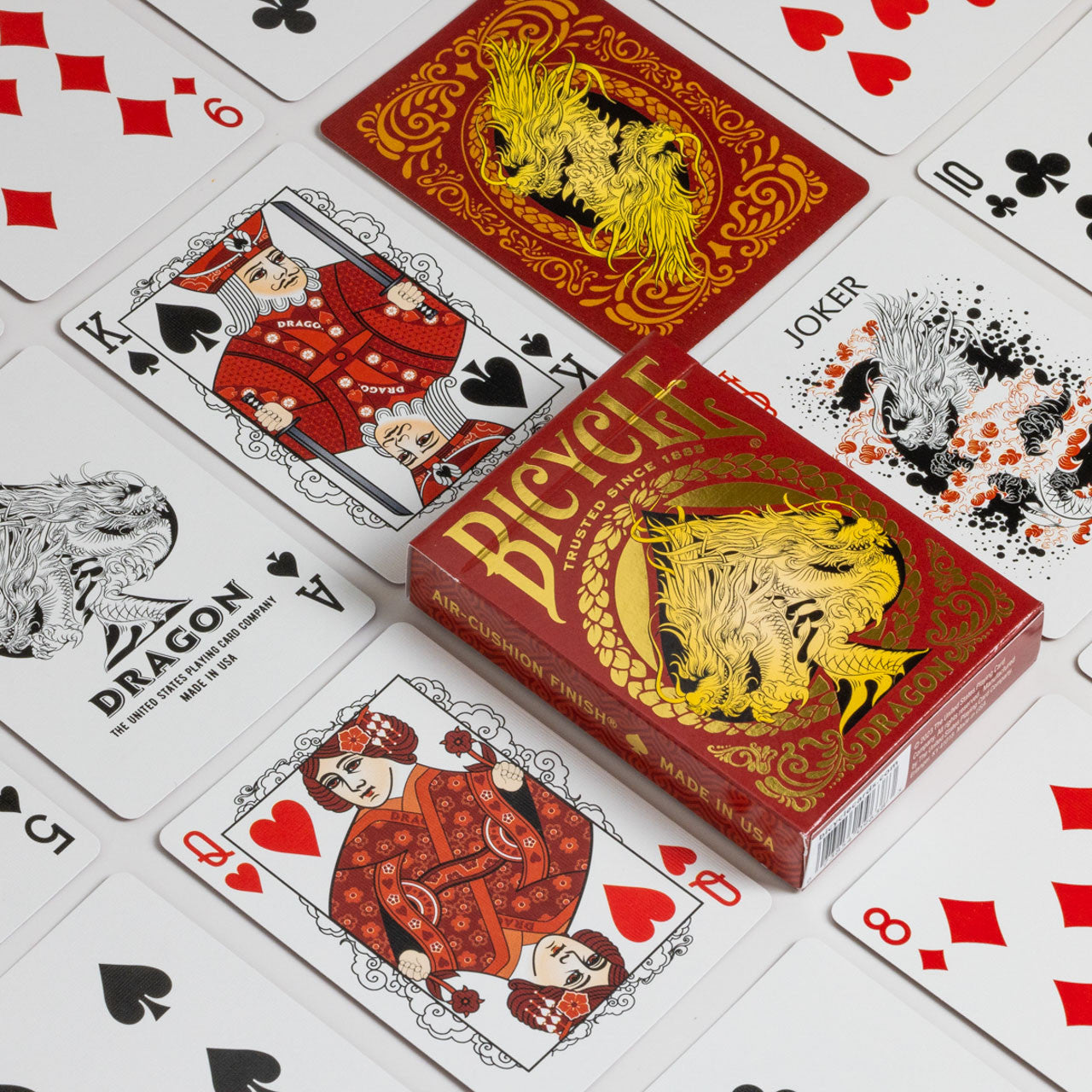 Bicycle Red Dragon Playing Cards