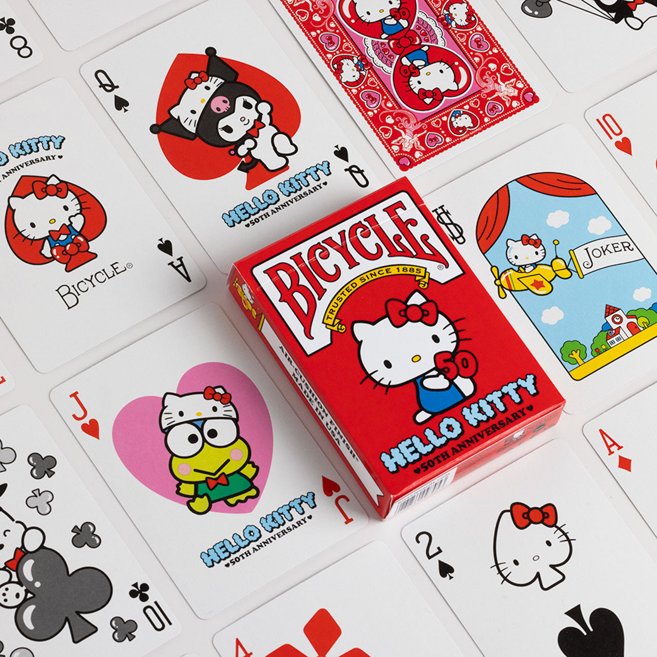 Bicycle Hello Kitty 50th Anniversary Inspired Playing Cards