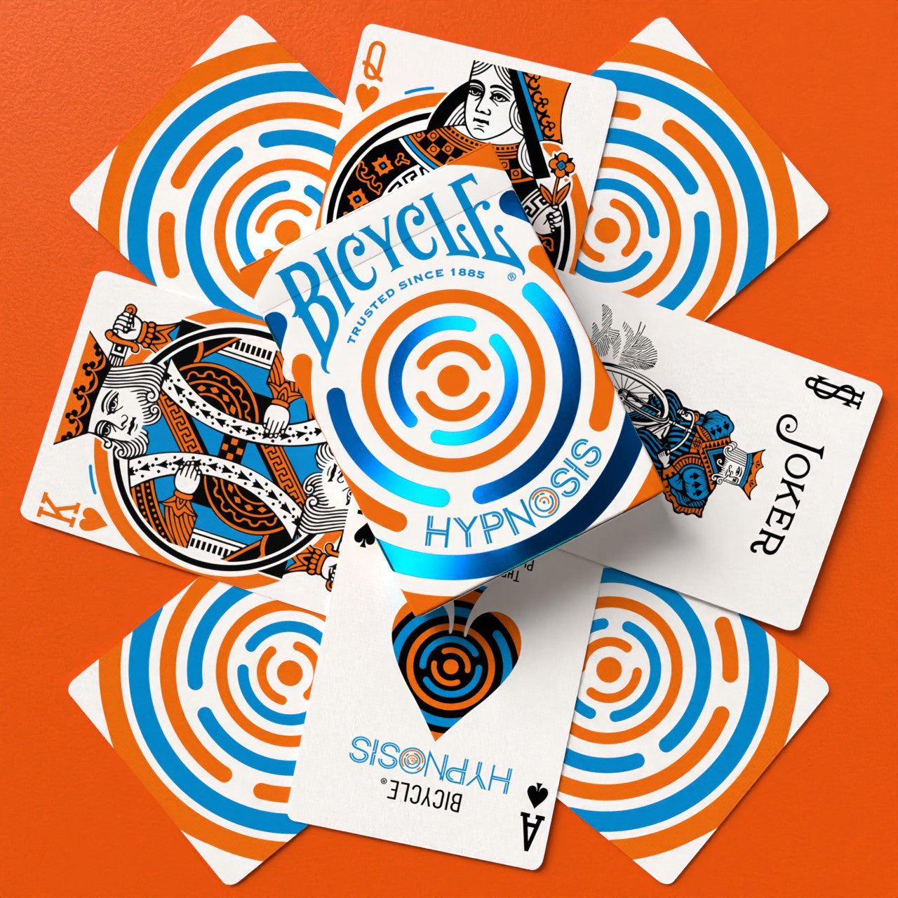 Bicycle Hypnosis Playing Cards V5 - Blue