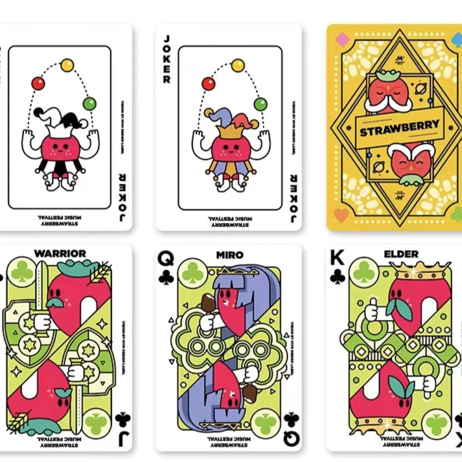 Bicycle Strawberry Festival Inspired Playing Cards