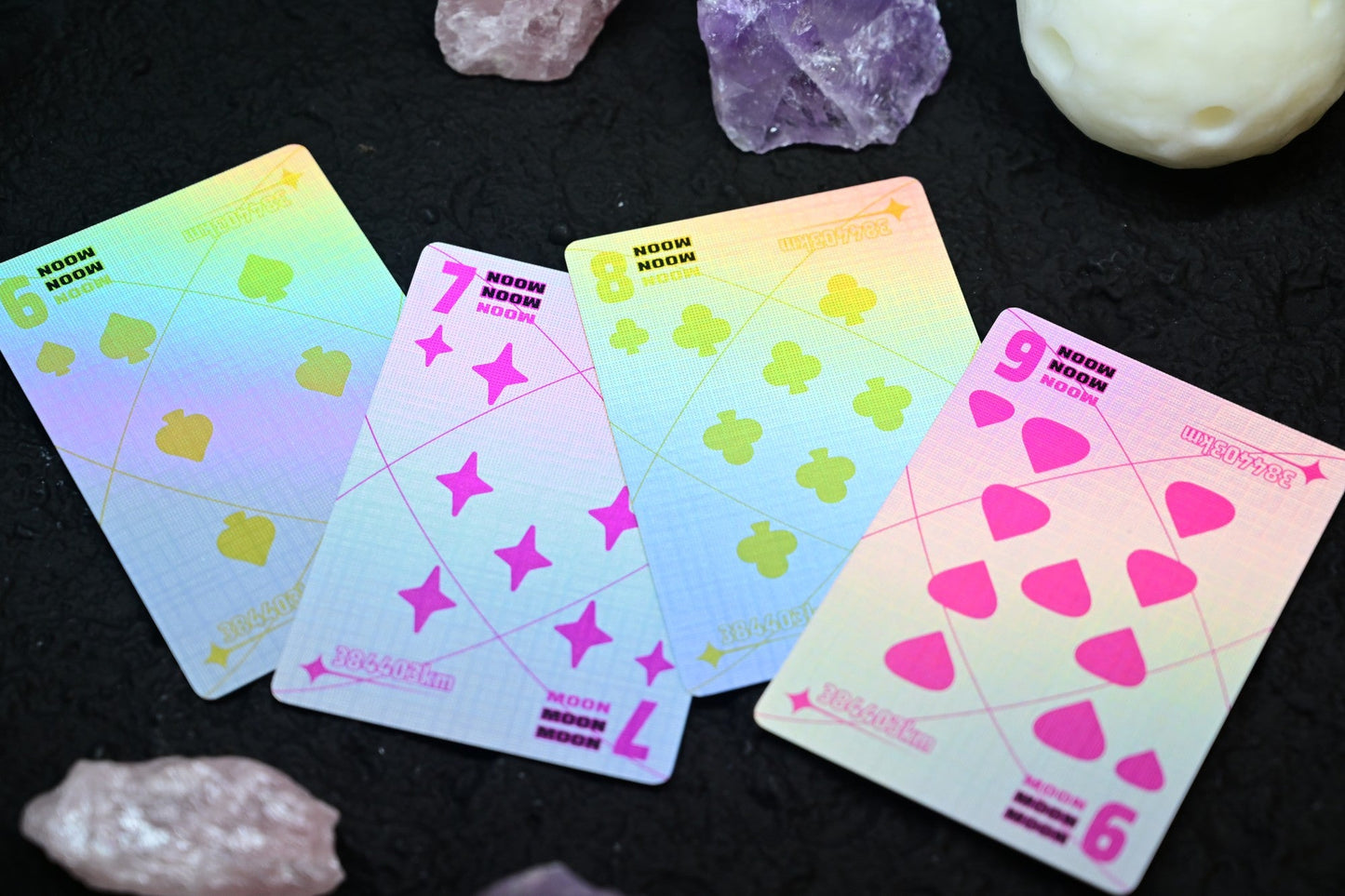 Moon Playing Cards - Holo White Edition