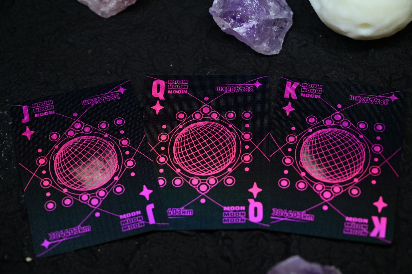Moon Playing Cards - Holo Black Edition