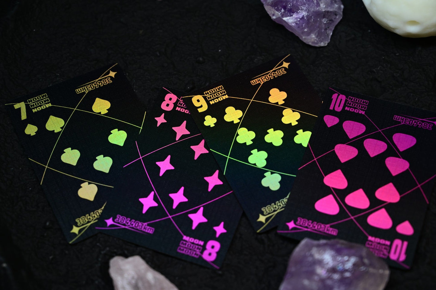 Moon Playing Cards - Holo Black Edition