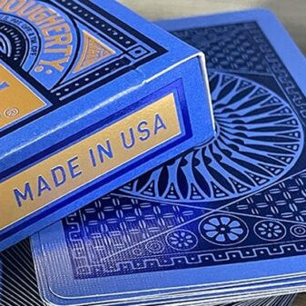 Bicycle Tally-Ho MetalLuxe Blue Playing Cards