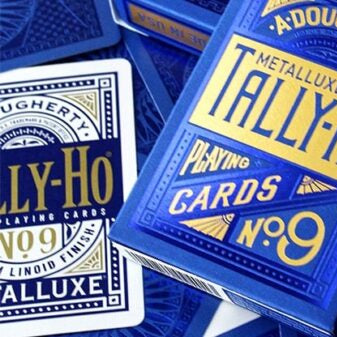 Bicycle Tally-Ho MetalLuxe Blue Playing Cards