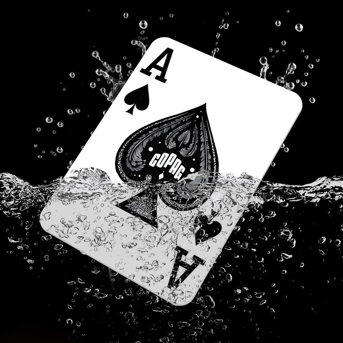 Copag Texas Hold'em Plastic Playing Cards - Black